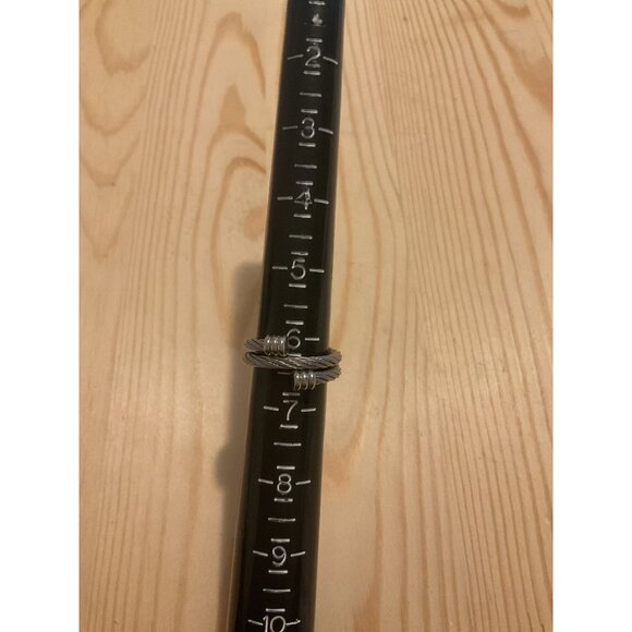 Havana Silver Cable Twisted Ring Adjustable - Picture 5 of 6